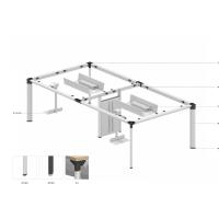 办公位 菱形脚 四人办公位 职员办公桌 伟瑞3590款工作位  可定制